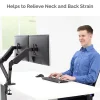 Fellowes® Platinum Series Dual Flat-Panel Monitor Arms
