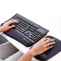 Fellowes® PlushTouch™ Mouse Pad With Wrist Rest, Black