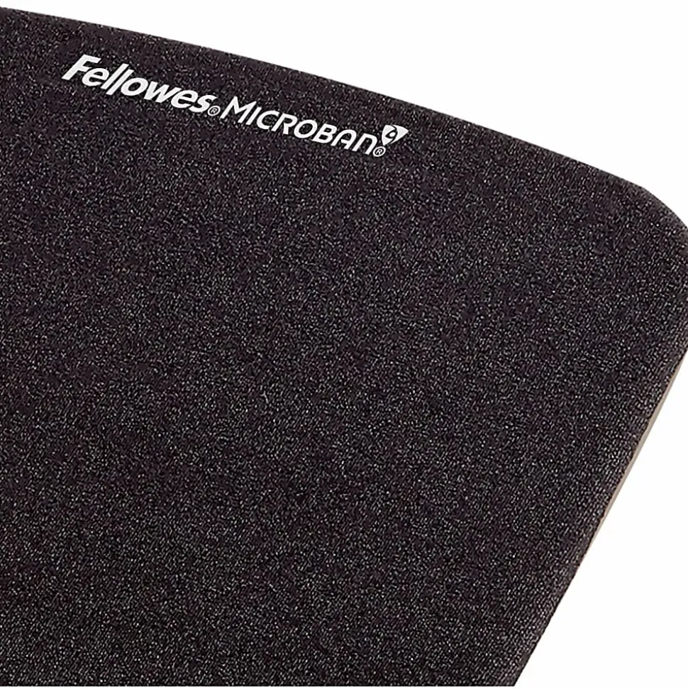 Fellowes® PlushTouch™ Mouse Pad With Wrist Rest, Black