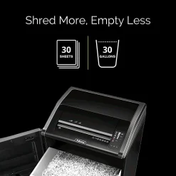 Fellowes® Powershred® 425Ci 100% Jam Proof BAA Compliant 30-Sheet Cross-Cut Continuous Duty Large Office Shredder