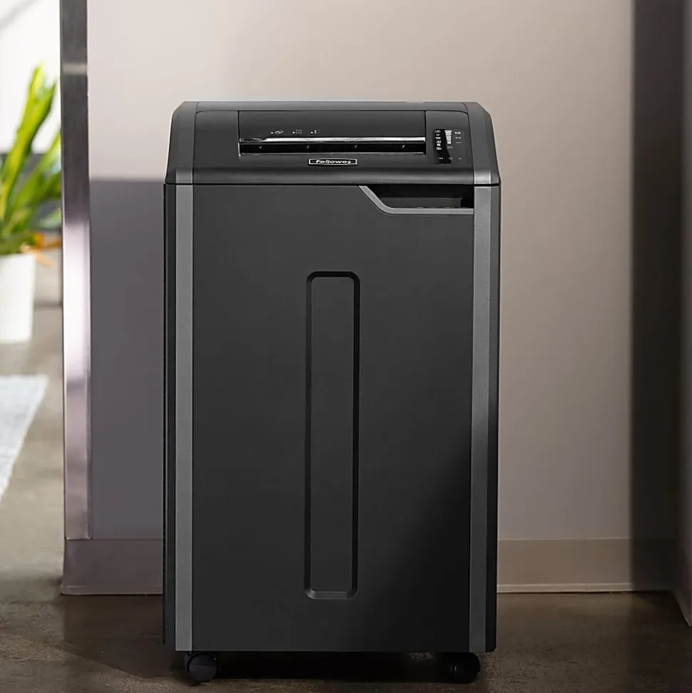 Fellowes® Powershred® 425Ci 100% Jam Proof BAA Compliant 30-Sheet Cross-Cut Continuous Duty Large Office Shredder