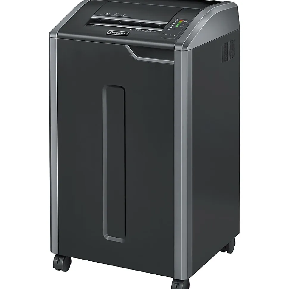 Fellowes® Powershred® 425Ci 100% Jam Proof BAA Compliant 30-Sheet Cross-Cut Continuous Duty Large Office Shredder