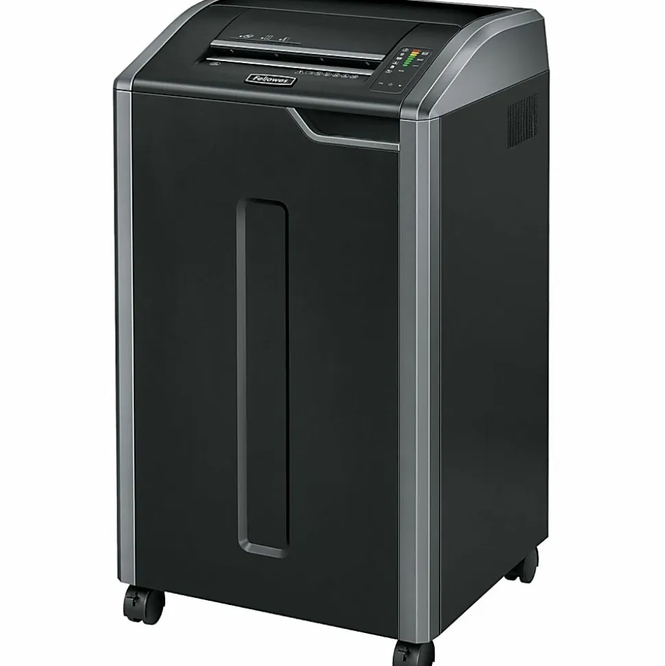 Fellowes® Powershred® 425Ci 100% Jam Proof BAA Compliant 30-Sheet Cross-Cut Continuous Duty Large Office Shredder
