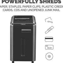 Fellowes® Powershred® 225Ci 100% Jam Proof 22-Sheet Continuous Duty Cross-Cut Shredder