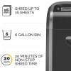 Fellowes® Powershred® 79Ci 100% Jam-Proof 16-Sheet Cross-Cut Paper Shredder with SafeSence®, Black/Silver