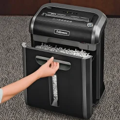 Fellowes® Powershred® 79Ci 100% Jam-Proof 16-Sheet Cross-Cut Paper Shredder with SafeSence®, Black/Silver
