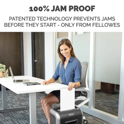 Fellowes® Powershred® 79Ci 100% Jam-Proof 16-Sheet Cross-Cut Paper Shredder with SafeSence®, Black/Silver