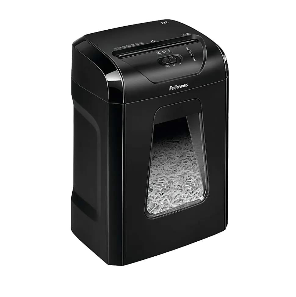 Fellowes® Powershred® 12C 12-Sheet Cross-Cut Shredder, 12C