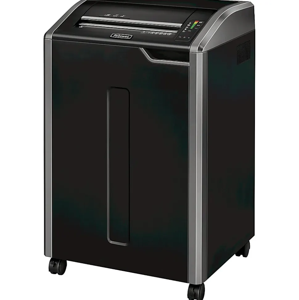 Fellowes® Powershred® 485i 100% Jam Proof BAA Compliant 38-Sheet Continuous Duty Strip-Cut Shredder