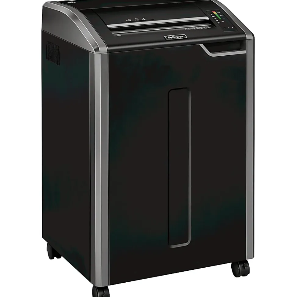 Fellowes® Powershred® 485i 100% Jam Proof BAA Compliant 38-Sheet Continuous Duty Strip-Cut Shredder