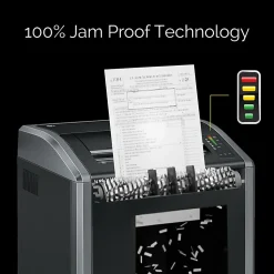 Fellowes® Powershred® 485i 100% Jam Proof BAA Compliant 38-Sheet Continuous Duty Strip-Cut Shredder
