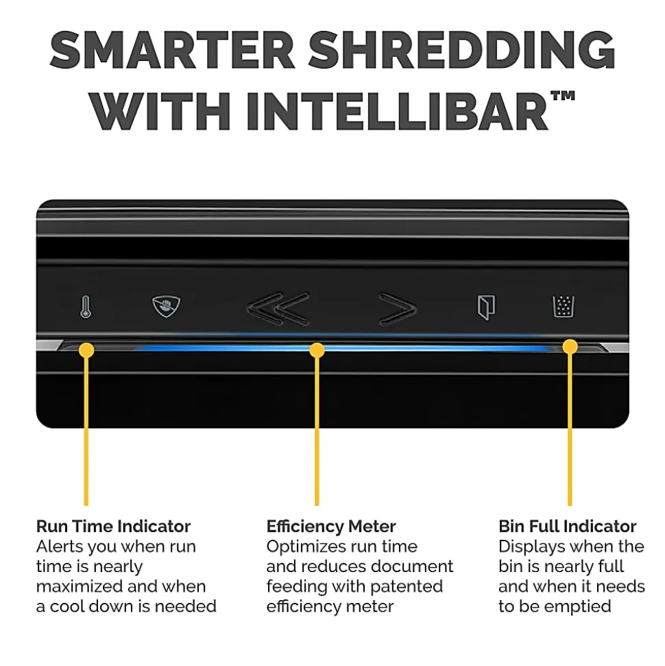 Fellowes® Powershred® LX200 100% Jam Proof Micro-Cut 12-Sheet Shredder, Black, 5015001