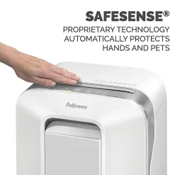 Fellowes® Powershred® LX200 12 Sheet Micro-Cut Paper Shredder, White, 5015101