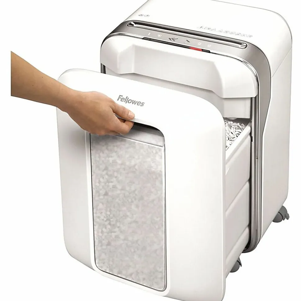 Fellowes® Powershred® LX200 12 Sheet Micro-Cut Paper Shredder, White, 5015101