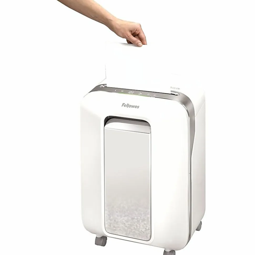 Fellowes® Powershred® LX200 12 Sheet Micro-Cut Paper Shredder, White, 5015101