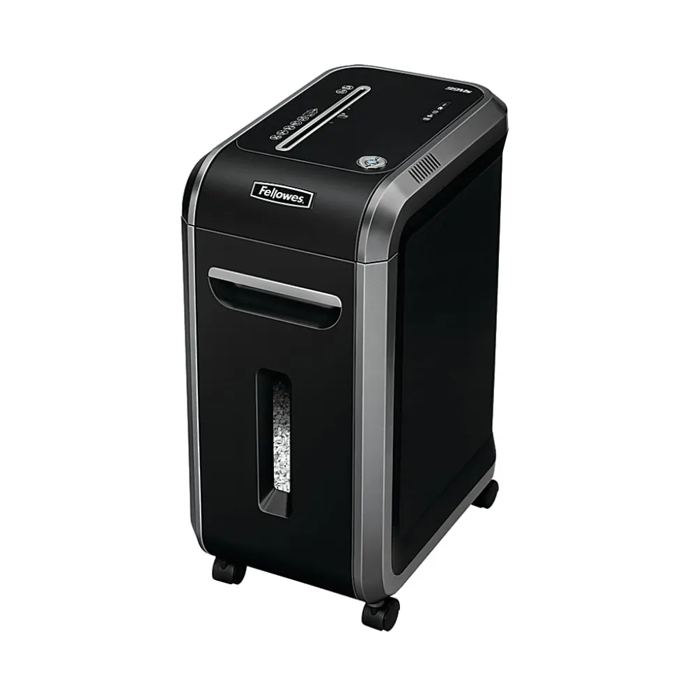 Fellowes® Powershred® 99Ms 14 Sheet Micro-Cut Paper Shredder, Black/Silver