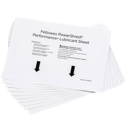 Fellowes® Powershred® Performance+ Lubricant Sheets, 6