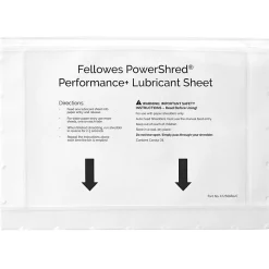 Fellowes® Powershred® Performance+ Lubricant Sheets, 6