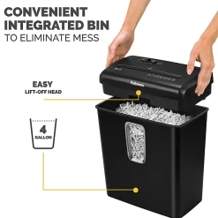 Fellowes® Powershred® 6-Sheet Cross-Cut Shredder, P-30C