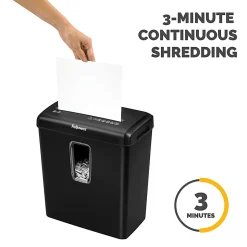 Fellowes® Powershred® 6-Sheet Cross-Cut Shredder, P-30C