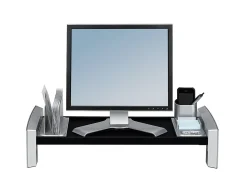 Fellowes® Professional Series Flat Panel Workstation, Black/Silver