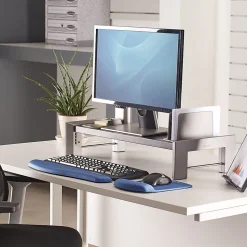 Fellowes® Professional Series Flat Panel Workstation, Black/Silver