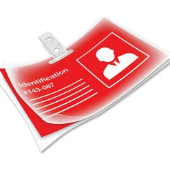 Fellowes Punched ID Card/Clip Glossy Laminating Pouches - 3.88