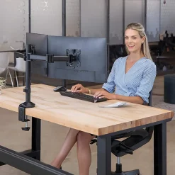 Fellowes® Reflex Dual Monitor Arms, 21-3/4