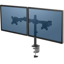 Fellowes® Reflex Dual Monitor Arms, 21-3/4