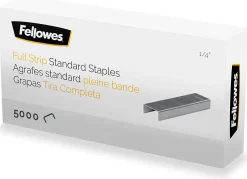 Fellowes® Standard Full-Strip Staples, 1/4