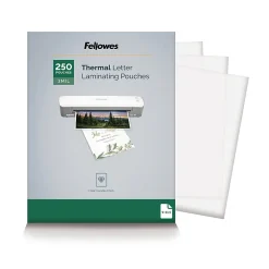 Fellowes® Thermal Laminating Pouches, Letter Size, 3 Mil, 9