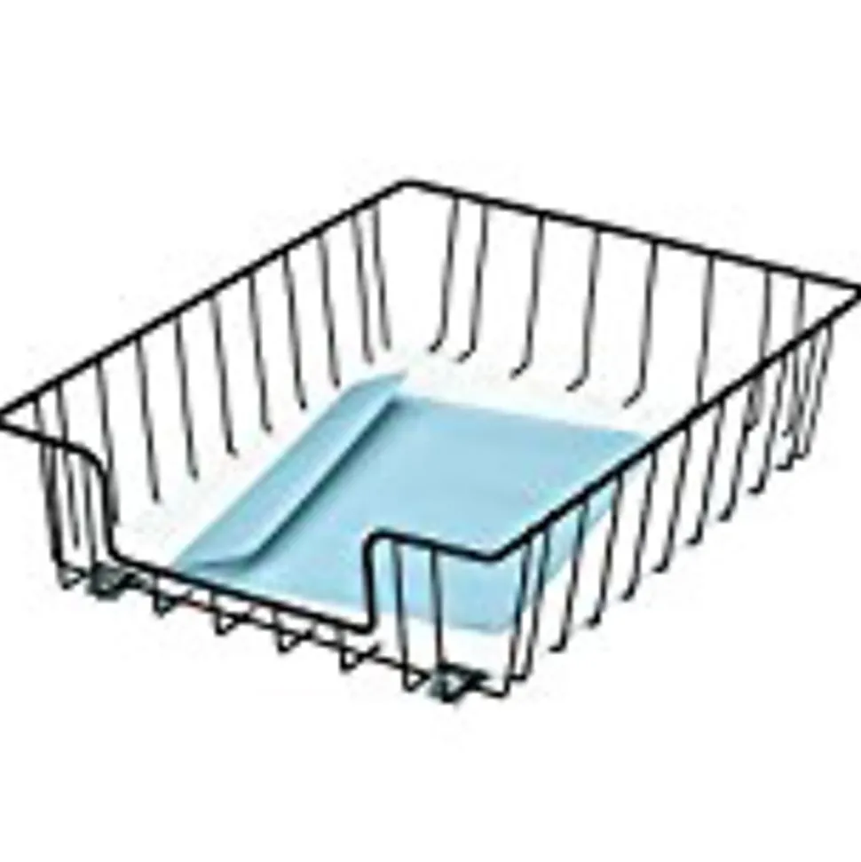 Fellowes® Wire Desktop 3" Letter Tray, 3"H x 10"W x 14.1"D, Steel, Stackable, Black,1Each