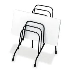 Fellowes Wire Step File® Jr., 6 Compartment(s), 7.8"H x 4.4"W x 6.5"D, Desktop, Black, Steel, 1Each