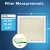 Filtrete™ 20 x 20 x 1 Air Filter, 12 HVAC Filters, MPR 700, MERV 8, Optimized HVAC Airflow, Dust, Pollen & Pet Dander, 3 Month AC and Furnace Filters