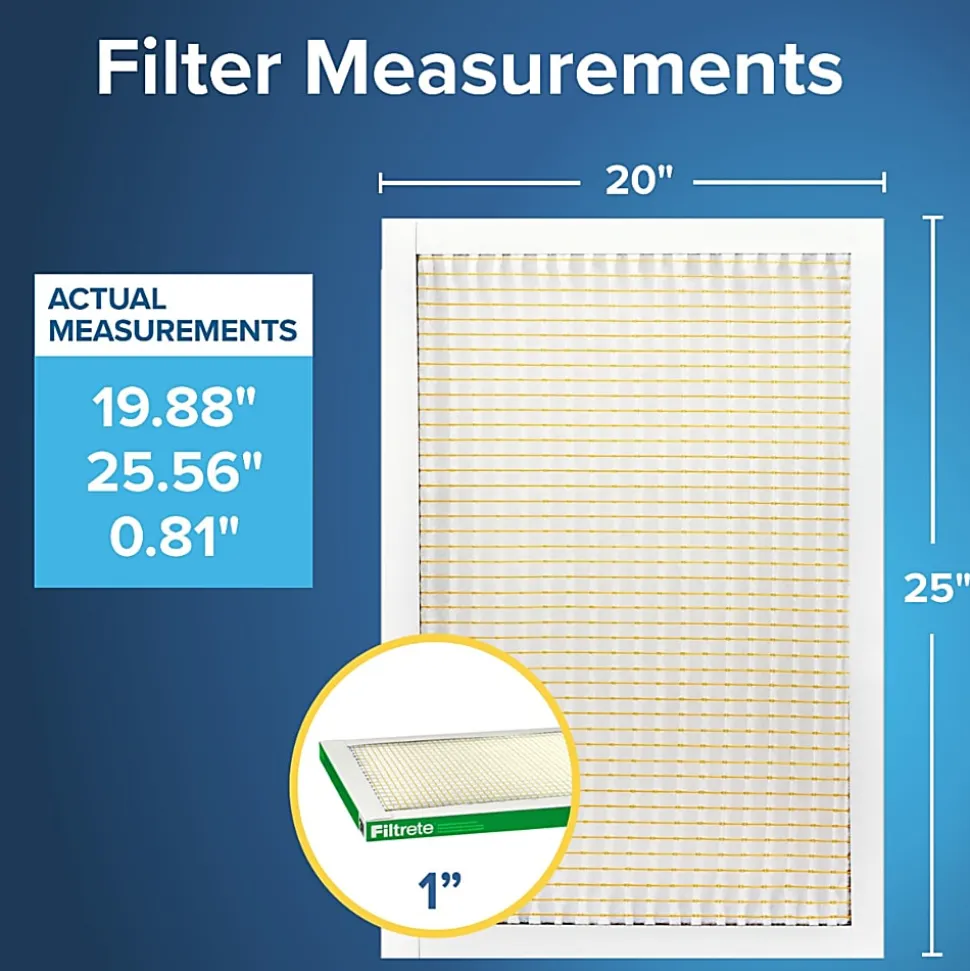 Filtrete™ 20 x 25 x 1 Air Filter, 12 HVAC Filters, MPR 700, MERV 8, Optimized HVAC Airflow, Dust, Pollen & Pet Dander, 3 Month AC and Furnace Filters