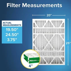 Filtrete™ 20 x 25 x 4 Air Filter, 2 HVAC Filters, MPR 700, MERV 8, Easy on Airflow, Dust, Pollen & Pet Dander, 12 Month AC and Furnace Filters