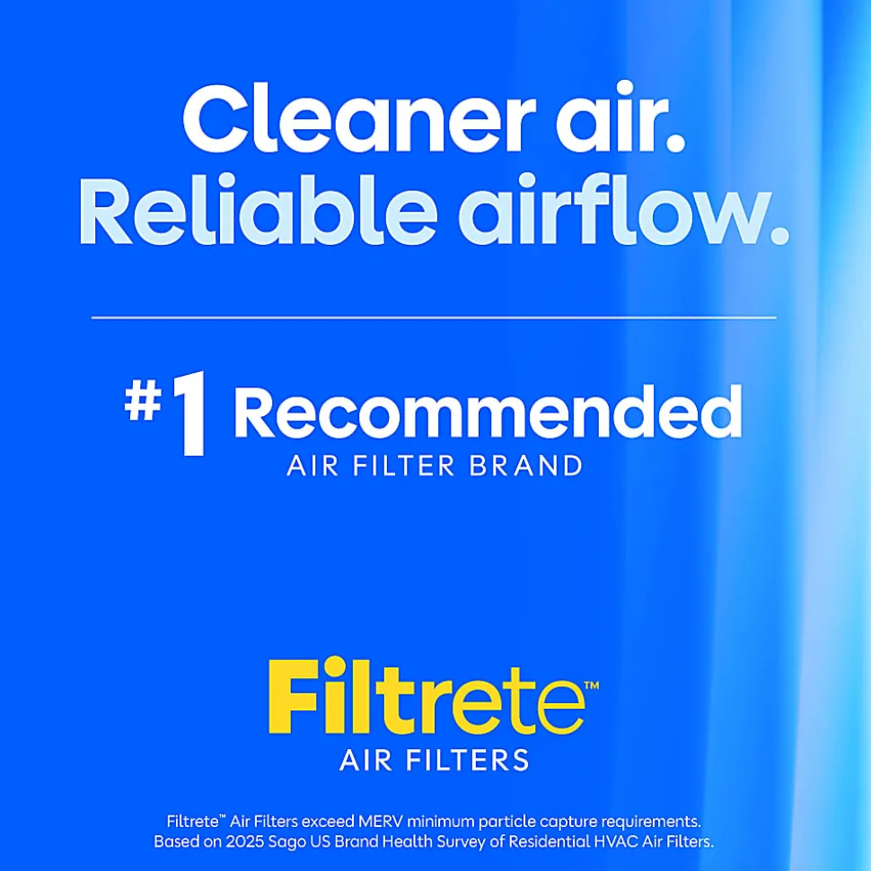 Filtrete™ 20 x 20 x 2 Air Filter, 12 HVAC Filters, MPR 700, MERV 8, Optimized HVAC Airflow, Dust, Pollen & Pet Dander, 3 Month AC and Furnace Filters