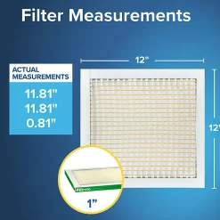 Filtrete™ 12 x 12 x 1 Air Filter, 6 HVAC Filters, MPR 700, MERV 8, Optimized HVAC Airflow, Dust, Pollen & Pet Dander, 3 Month AC and Furnace Filters