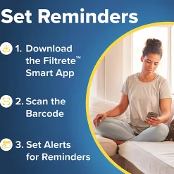 Filtrete™ 18 x 18 x 1 Air Filter, 6 HVAC Filters, MPR 700, MERV 8, Easy on Airflow, Dust, Pollen & Pet Dander, 3 Month AC and Furnace Filters