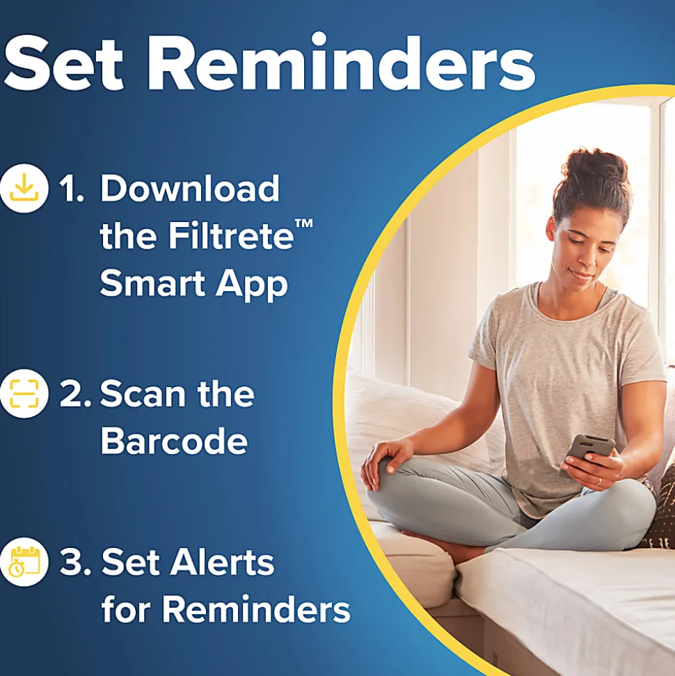 Filtrete™ 20 x 22 x 1 Air Filter, 6 HVAC Filters, MPR 700, MERV 8, Optimized HVAC Airflow, Dust, Pollen & Pet Dander, 3 Month AC and Furnace Filters