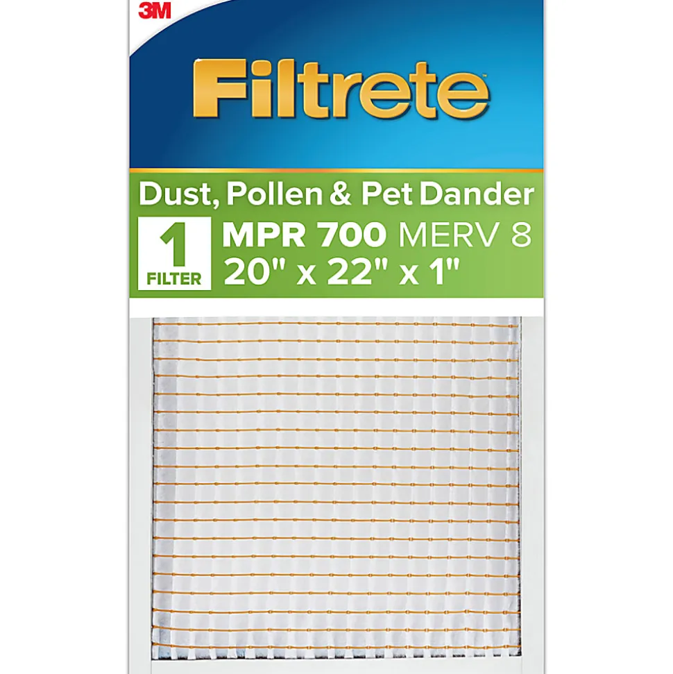 Filtrete™ 20 x 22 x 1 Air Filter, 6 HVAC Filters, MPR 700, MERV 8, Optimized HVAC Airflow, Dust, Pollen & Pet Dander, 3 Month AC and Furnace Filters
