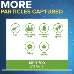 Filtrete™ 16 x 16 x 1 Air Filter, 12 HVAC Filters, MPR 700, MERV 8, Optimized HVAC Airflow, Dust, Pollen & Pet Dander, 3 Month AC and Furnace Filters