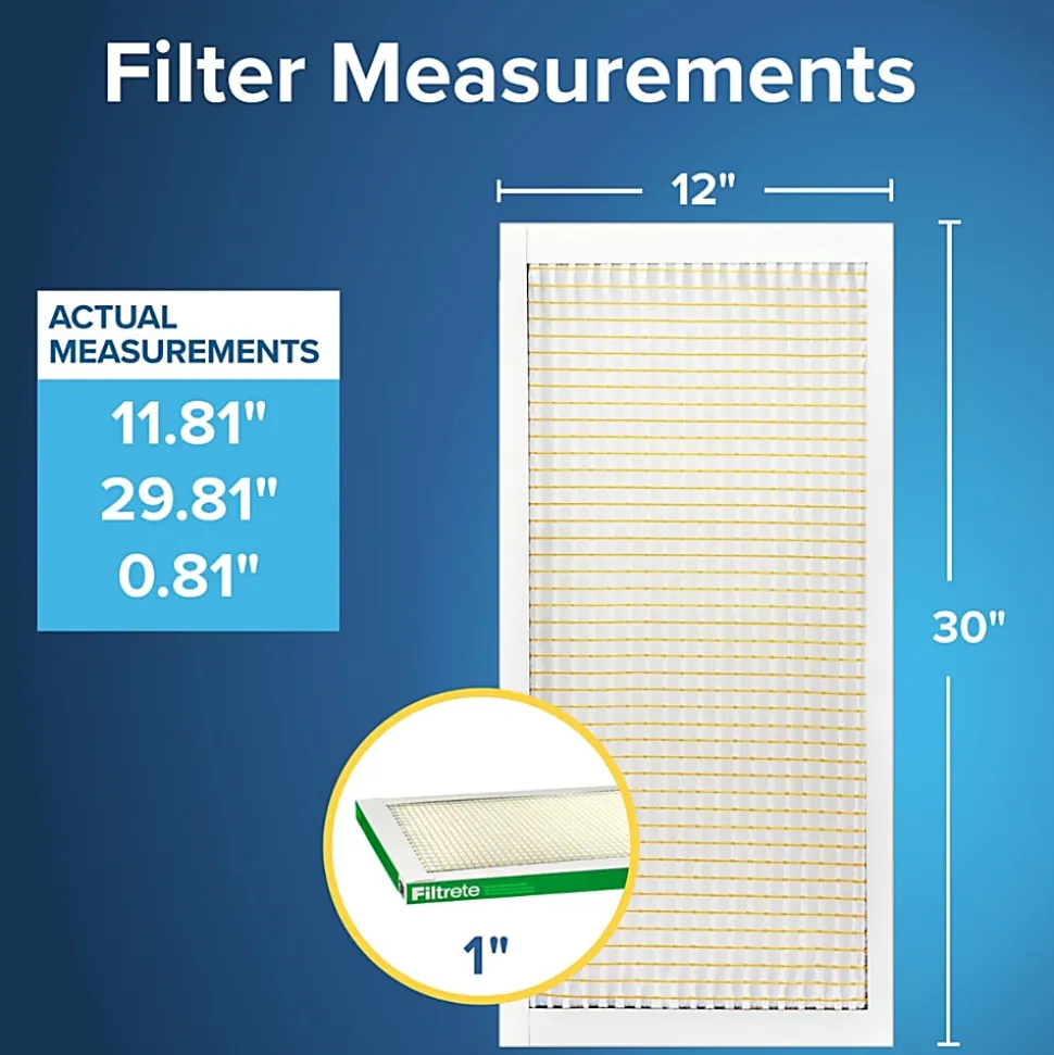 Filtrete™ 16 x 20 x 1 Air Filter, 12 HVAC Filters, MPR 700, MERV 8, Easy on Airflow, Dust, Pollen & Pet Dander, 3 Month AC and Furnace Filters