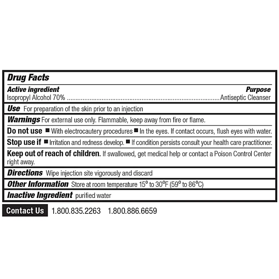 First Aid Only First Aid Alcohol Pads, Box of 50