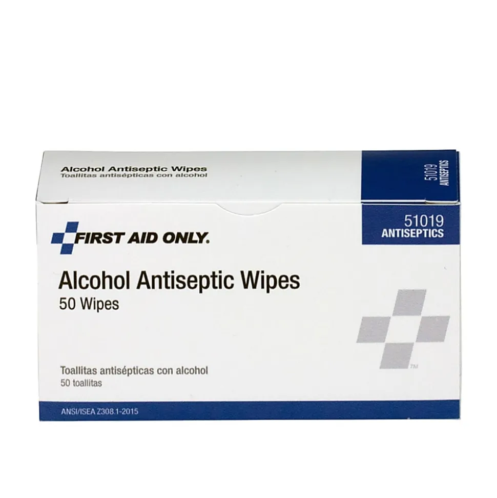 First Aid Only First Aid Alcohol Pads, Box of 50