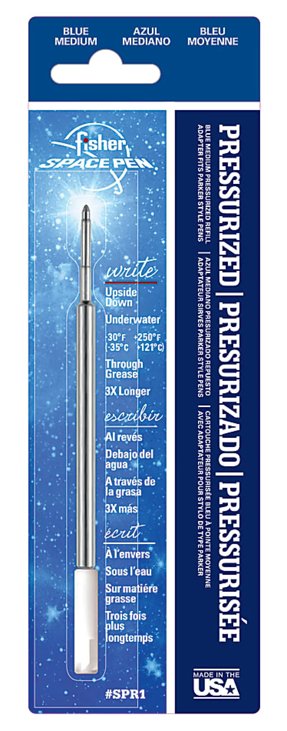 Fisher Space Pen Refill, Fine Point, 0.9 mm, Black Ink