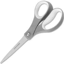 Fiskars® Softgrip® Scissors, 8", Pointed, Gray