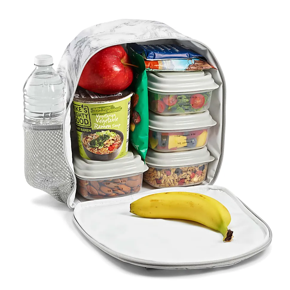 Fit & Fresh Carlie Athleisure Lunch Kit, 10-3/4”H x 5-1/2”W x 9-1/2”D, Gray