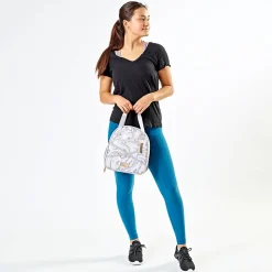 Fit & Fresh Carlie Athleisure Lunch Kit, 10-3/4”H x 5-1/2”W x 9-1/2”D, Gray