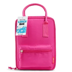 Fit & Fresh Connor Lunch Bag, 10”H x 4-1/2”W x 7-1/2”D, Pink